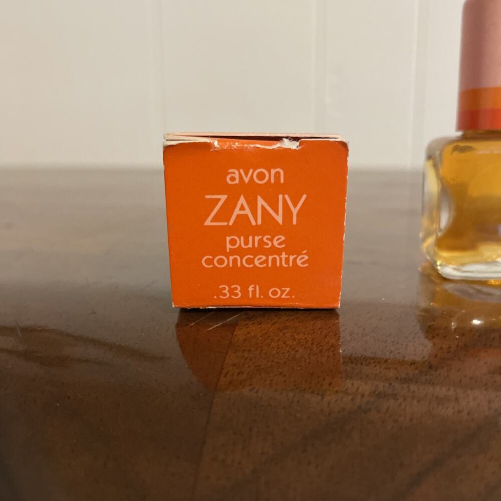 1970's Avon ZANY .33 oz Purse Concentre vtg perfume bottle cologne retro vanity - Picture 2 of 5